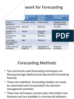 A Framework For Forecasting
