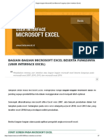 Bagian-Bagian Microsoft Excel Beserta Fungsinya (User Interface Excel)