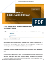 Cara Membuat & Menggunakan Tabel Di Microsoft Excel