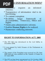 Right To Information Why?