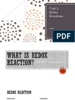 Unit 2: Redox Reactions