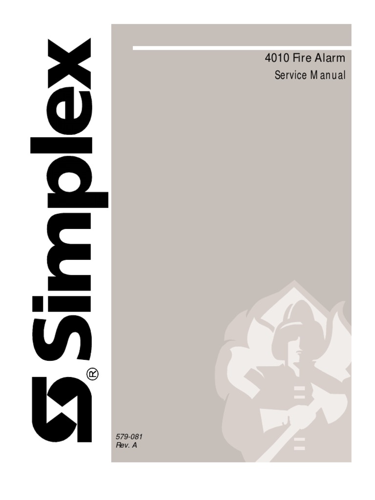 Simplex 4010 Manual de Service | Power Supply | Fire Sprinkler System