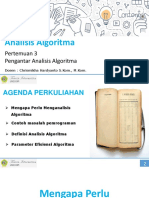 Pertemuan 3 - Pengantar Analisis Algoritma