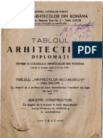 Tabloul Arhitecților - 1947