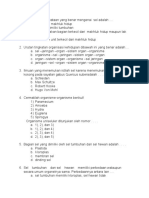 Soal Ipa Kelas 7 Sistem Organisasi Makhluk Hidup