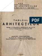 Tabloul Arhitecților - 1949