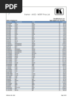 Mishkumi Kramer AVSO MSRP Price List v2016 11