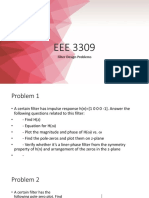 EEE 3309 Filter Design Problems 