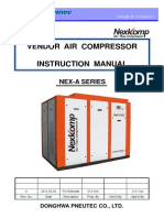 Vendor Air Compressor Instruction Manual: Nex-A Series Nex A Series