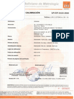 Certificado Termometro Testo