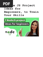 7 Node JS Project Ideas For Beginners, To Train Your Skills