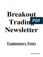Breakout Trading Newsletter: Explanatory Notes