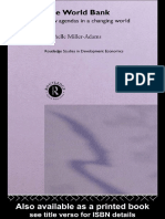 (Routledge Studies in Development Economics) Michelle Miller-Adams - The World Bank - New Agendas in A Changing World-Routledge (1999)