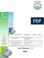 Lab Manual - 2: CLO No. Learning Outcomes Assessment Item BT Level PLO