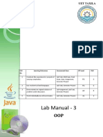Lab Manual - 3: CLO No. Learning Outcomes Assessment Item BT Level PLO