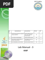 Lab Manual - 3: CLO No. Learning Outcomes Assessment Item BT Level PLO