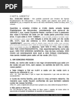 CARTA ABERTA - Rev. Jucelino Souza Em PDF