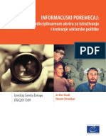 INFORMACIJSKI POREMEĆAJ Ka Interdisciplinarnom Okviru Za Istraživanje I Kreiranje Sektorske Politike