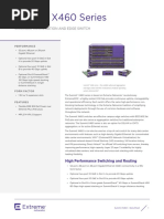 Summit X460 Series: Scalable Aggregation and Edge Switch