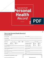 Personal Health Record Booklet