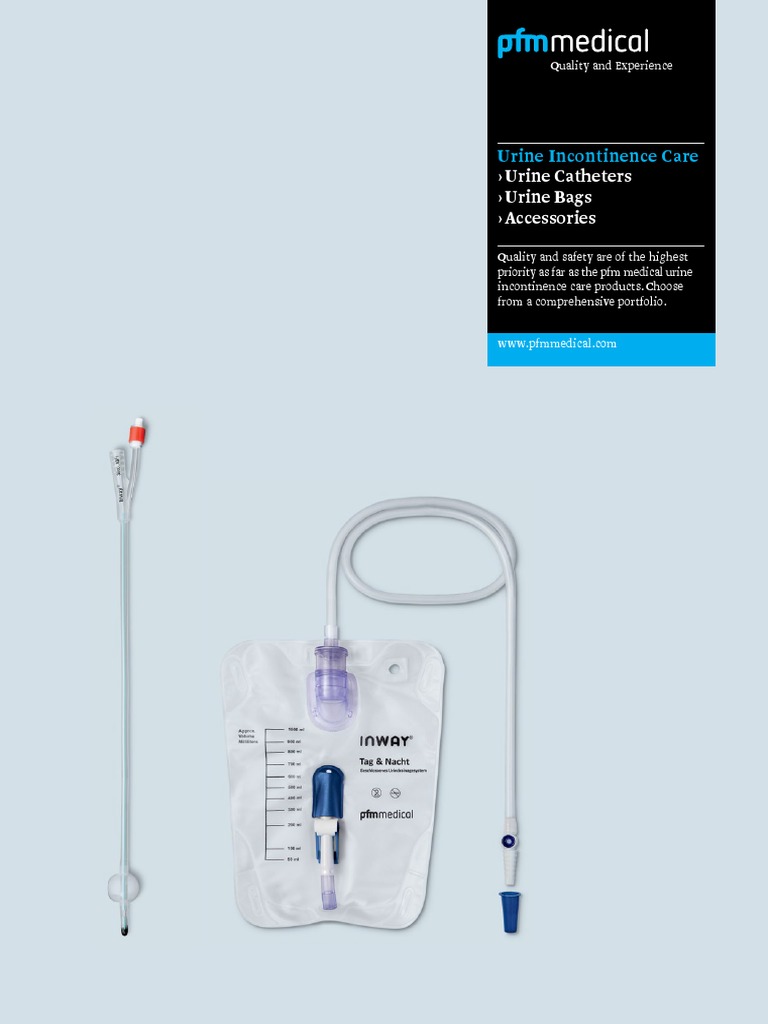 PB3600EN Brochure Urine Incontinence Care EN PDF Catheter Medical