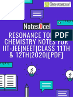 Resonance Topper Handwritten Chemistry Notes Part-1 (A)