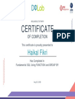 Certificate Dqlabsqlt2vthmfv