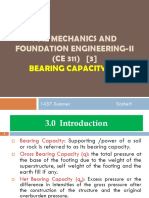 Soil Mechanics and Foundation Engineering-Ii (CE 311) (3) : Bearing Capacity (A)