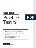 The Sat: Practice Test 9