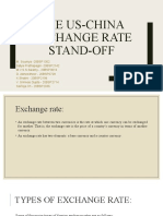 The US-China Exchange Rate Stand-Off (Edited)