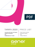 Aener Energía Tarifa 2020