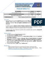 Ficha de Tarea #14 - Plan de Limpieza y Desinfección en Su Domicilio