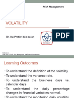 Volatility: Risk Management