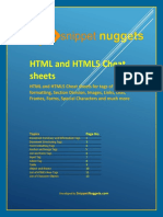 HTML and HTML5 Cheat Sheets