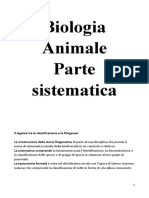 Riassunti Biologia Animale Parte Sistematica