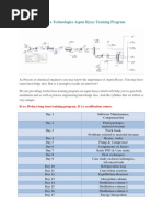 Aaharya Technologies Aspen Hysys Training Program