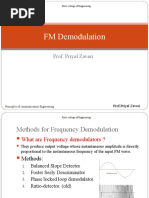 FM Demodulation: Prof. Priyal Zaveri