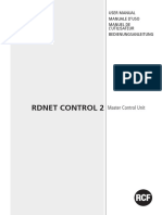 Rdnet Control 2: User Manual Manuale D'Uso Manuel de L'Utilisateur Bedienungsanleitung