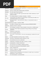 GRE Word List F