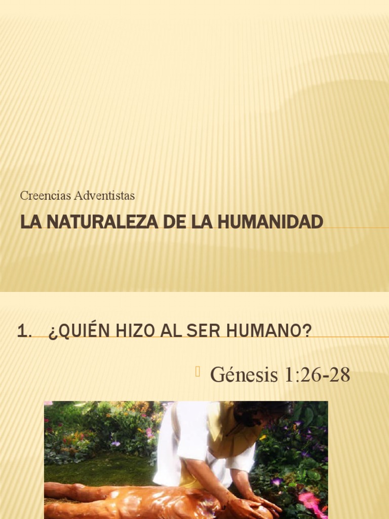 La Naturaleza de La Humanidad PDF Imagen de dios Gracia en el cristianismo
