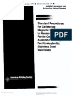 AWS A4.2M Standard Procedures For Calibrating Magnetic Instr