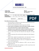 Assessment Marks Division