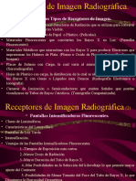 Tipos receptores imagen radiográfica