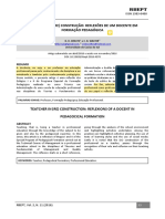 8 PROFESSOR EM (RE) CONSTRUÇÃO REFLEXÕES DE UM DOCENTE EM FORMAÇÃO PEDAGÓGICA