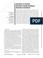 Vibration of Flexible Structures Under Nonlinear Boundary Conditions