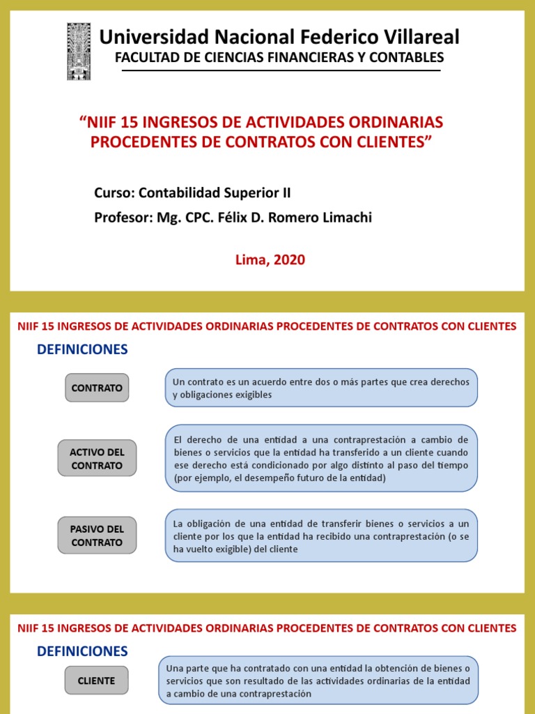Niif 15 | PDF | normas internacionales de INFORMACION FINANCIERA | Cliente