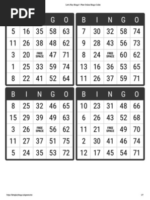 Bingo Cards