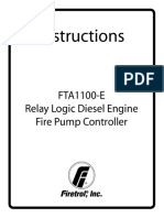 Instructions: FTA1100-E Relay Logic Diesel Engine Fire Pump Controller