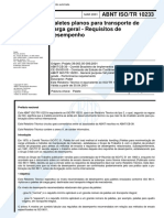 ABNT NBR 10233 ISO TR 10233 - Paletes Planos Para Trannsporte de Carga Geral - Requisitos de Dese