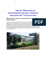 - La Ciudad de Pilsen Pone Dos E-bus